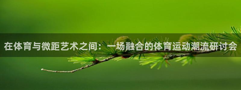乐球体育NBA直播：在体育与微距艺术之间：一场融合的体育运动潮流研讨会